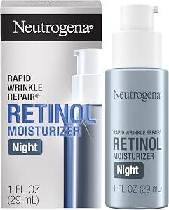 Neutrogena Retinol Face Moisturizer Cream, Rapid Wrinkle Repair, Anti-Wrinkle Night Moistu