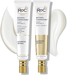 RoC Retinol Correxion Deep Wrinkle Facial Moisturizer Skin Care Bundle: Retinol Correxion