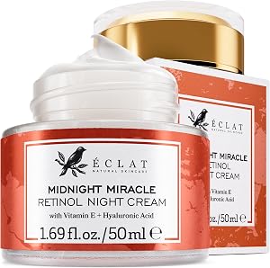 Eclat Skincare Retinol Night Cream – Renewing Retinol Cream for Face with Hyaluronic Acid